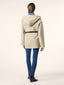 Pea Coat in Cream Wool Double Cloth | Jacob Cohën | Details 3