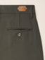 Isabel Straight Trousers in Forest Green Bistretch Wool Canvas | Jacob Cohën