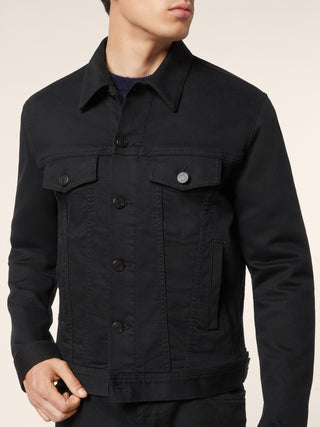 Jacke aus Super Stretch Denim in Stay Black