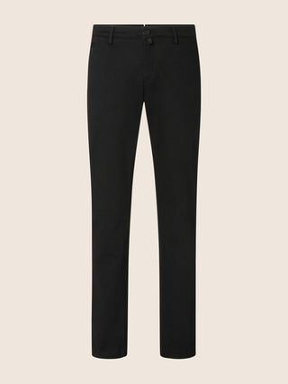Bobby Slim Chino Pants in Super Stretch Stay Black Denim
