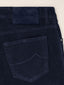 Bard Regular-Slim 5 Pocket Pants in Dark Blue Stretch Corduroy | Jacob Cohën