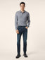 Scott Slim Carrot 5 Pocket Jeans in Dark Blue Super Stretch Soft Denim in Cotton and Lyocell | Jacob Cohën | Details 3