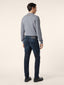 Scott Slim Carrot 5 Pocket Jeans in Dark Blue Super Stretch Soft Denim in Cotton and Lyocell | Jacob Cohën | Details 4