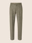 Pantalon Lucas coupe chino droite en tissu pied-de-poule en laine vierge vert olive | Jacob Cohën
