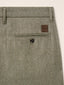 Pantalon Lucas coupe chino droite en tissu pied-de-poule en laine vierge vert olive | Jacob Cohën | Details 4