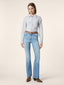 Victoria Flare 5 Pocket Jeans in Light Blue Comfort Denim | Jacob Cohën | Details 3