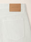Claire Straight 5 Pocket Pants in Antique White Cotton Bull Fabric | Jacob Cohën