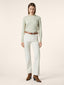 Crewneck Sweater in Cedar Green Cashmere | Jacob Cohën