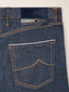 Edo LTD Regular-Straight 5 Pocket Jeans in Dark Blue Stretch Selvedge Denim with Rinse Wash | Jacob Cohën