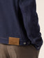 Navy Blue Wool Cloth Trucker Jacket | Jacob Cohën | Details 4