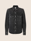 Chemise Western en denim de coton et lyocell noir | Jacob Cohën