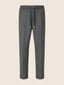 Daniel Carrot Chino Pants in Dark Grey Chevron-Patterned Wool | Jacob Cohën
