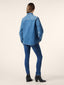 Chemise Western en denim léger de coton bleu moyen | Jacob Cohën | Details 3