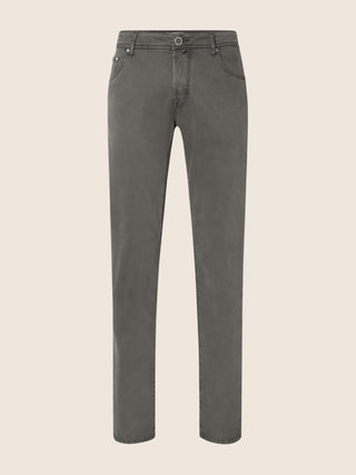 Bard Fast Regular-Slim 5 Pocket Pants in Dove-Grey Modal and Lyocell Stretch Twill