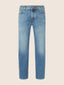 Edo Regular-Straight 5 Pocket Jeans in Medium Blue Recycled Cotton Denim | Jacob Cohën