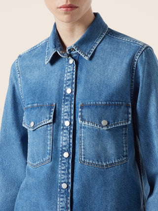 Light Denim Western Shirt