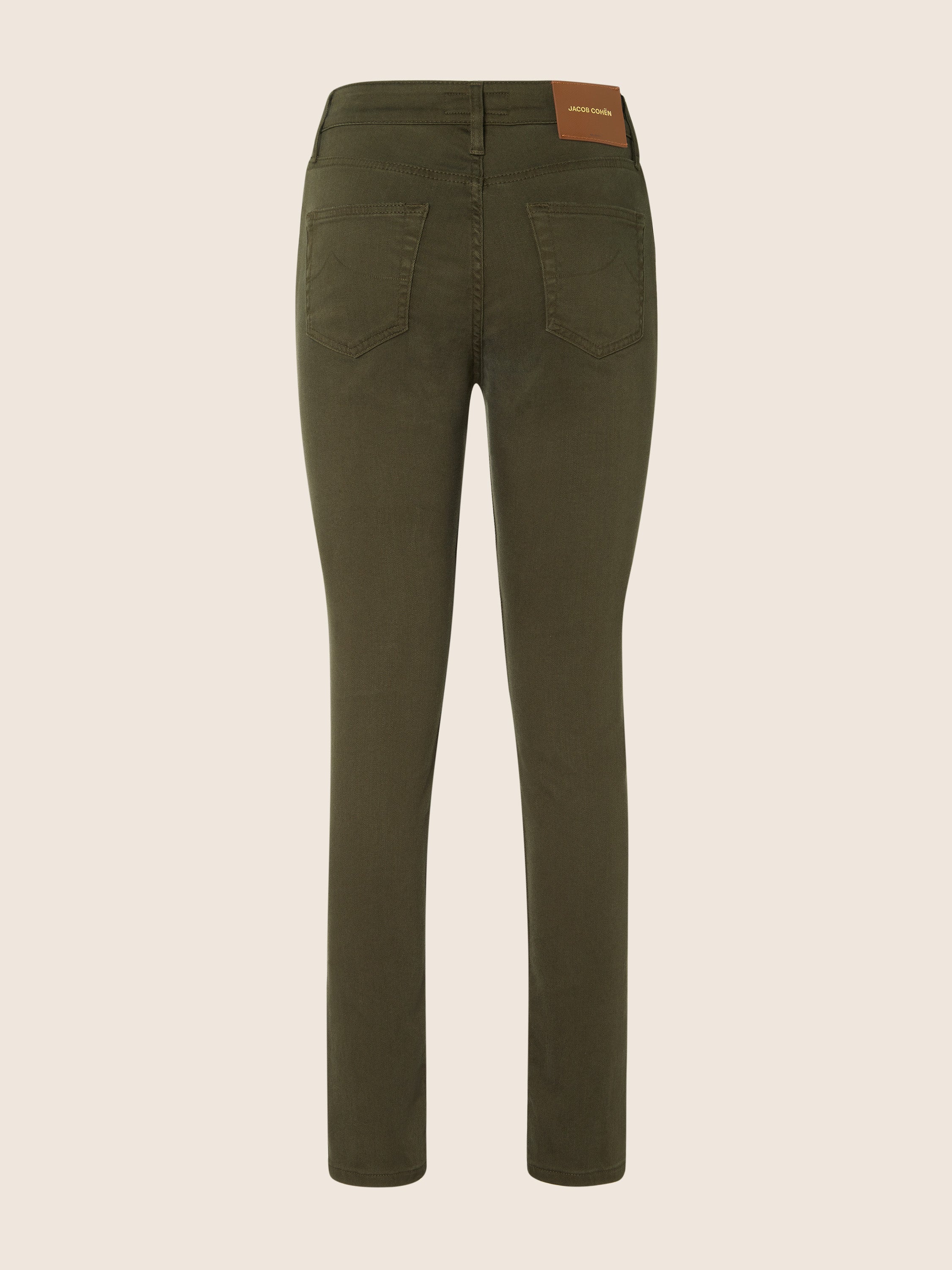 Kimberly Skinny 5 Pocket Trousers in Dark Green Power