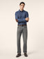 Edo Regular-Straight 5 Pocket Jeans in Grey Cotton and Lyocell Denim | Jacob Cohën | Details 3