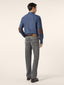 Edo Regular-Straight 5 Pocket Jeans in Grey Cotton and Lyocell Denim | Jacob Cohën | Details 4