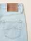 Jeans 5 tasche Kimberly skinny in denim comfort di cotone e lyocell blu chiaro | Jacob Cohën