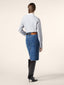 Regular Fit Shirt in Grey Striped Cotton Poplin | Jacob Cohën | Details 3