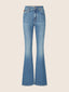 Victoria Flared 5 Pocket Jeans in Light Blue Cotton and Lyocell Comfort Denim | Jacob Cohën