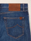 5-Pocket-Jeans David Bootcut aus dunkelblauem Comfort Denim | Jacob Cohën