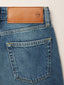 Jeans 5 tasche Jackie palazzo in denim di cotone riciclato blu scuro | Jacob Cohën