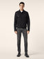 Jean Jude en denim de coton et lyocell noir, coupe fuselée, 5 poches | Jacob Cohën | Details 3