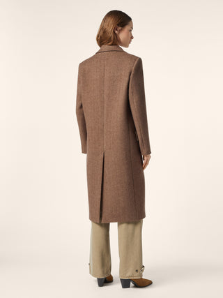 Herringbone Wool Coat