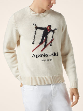 Jacquard Wool and Cashmere Sweater