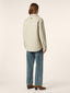Overshirt in Cream Washed Wool Twill | Jacob Cohën | Details 3