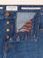 Jude Tapered 5 Pocket Jeans in Medium Blue Pure Cotton Denim | Jacob Cohën | Details 5