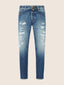 Jude Tapered 5 Pocket Jeans in Dark Blue Pure Cotton Denim | Jacob Cohën