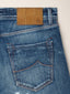 Jude Tapered 5 Pocket Jeans in Dark Blue Pure Cotton Denim | Jacob Cohën