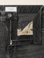 Jackie Palazzo 5 Pocket Jeans in Dark Grey Cotton and Lyocell Denim | Jacob Cohën | Details 5