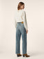 Jean wide 5 poches Grace en denim de coton et lyocell bleu foncé | Jacob Cohën | Details 4