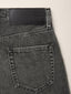 Bianca Wide 5 Pocket Bermuda Shorts in Black Recycled Cotton Denim | Jacob Cohën