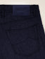 Bard Regular-Slim 5 Pocket Pants in Dark Grey Melange Wool Comfort Flannel | Jacob Cohën