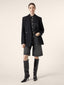 Bianca Wide 5 Pocket Bermuda Shorts in Black Recycled Cotton Denim | Jacob Cohën | Details 3