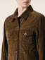 Jacket in Dark Khaki Cotton Corduroy | Jacob Cohën | Details 4