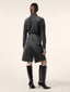Bianca Wide 5 Pocket Bermuda Shorts in Black Recycled Cotton Denim | Jacob Cohën | Details 4