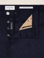 Bard Regular-Slim 5 Pocket Pants in Dark Grey Melange Wool Comfort Flannel | Jacob Cohën | Details 4