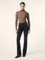 Vivian Bootcut 5 Pocket Jeans in Grey Power Stretch Denim | Jacob Cohën | Details 3