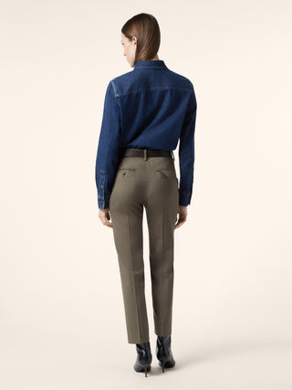 Mary – Pants in Stretch Wool Canvas