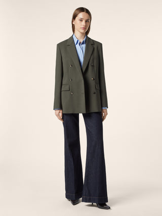 Bistretch Wool Canvas Blazer