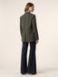 Blazer in Forest Green Bistretch Wool Canvas | Jacob Cohën | Details 3