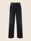 Peggy Wide Cropped 5 Pocket Jeans in Black Recycled Cotton Denim | Jacob Cohën