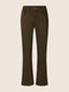 Kate Crop Straight 5 Pocket Trousers in Khaki Power Stretch Bull | Jacob Cohën