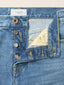 Claire Straight 5 Pocket Jeans in Medium Blue Recycled Cotton Comfort Denim | Jacob Cohën | Details 4